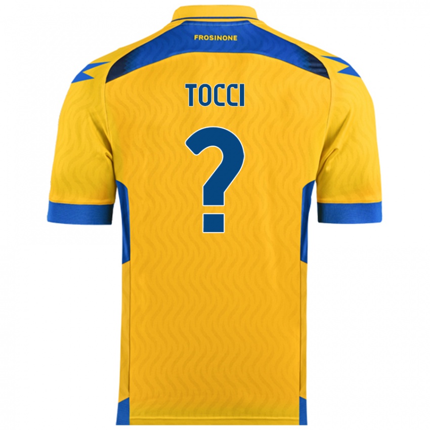 Niño Camiseta Federico Tocci #0 Amarillo 1ª Equipación 2024/25 La Camisa Chile