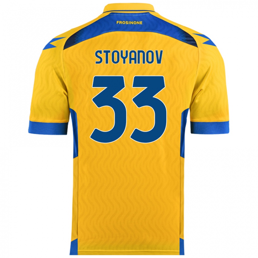 Niño Camiseta Steliyan Stoyanov #33 Amarillo 1ª Equipación 2024/25 La Camisa Chile