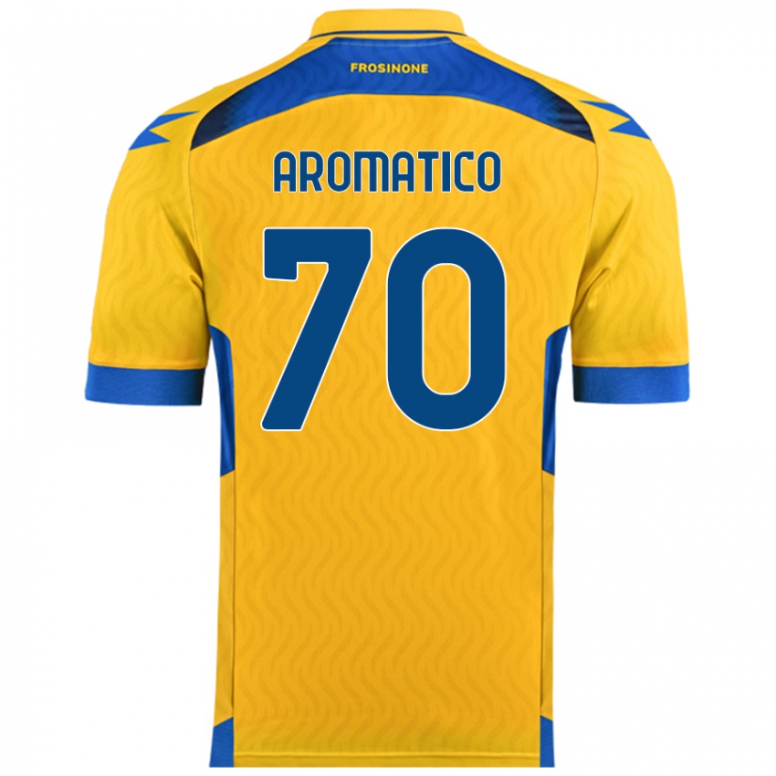 Niño Camiseta Raul Aromatico #70 Amarillo 1ª Equipación 2024/25 La Camisa Chile