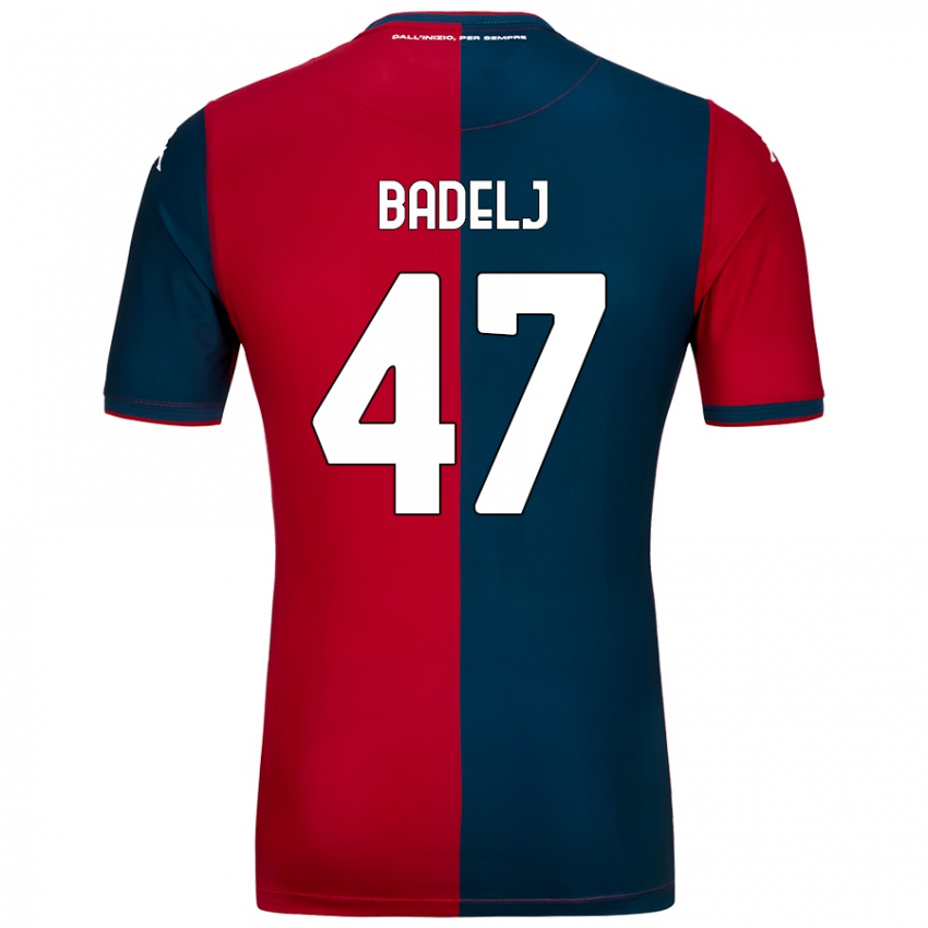 Niño Camiseta Milan Badelj #47 Rojo Azul Oscuro 1ª Equipación 2024/25 La Camisa Chile