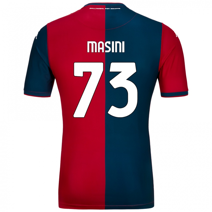 Niño Camiseta Patrizio Masini #73 Rojo Azul Oscuro 1ª Equipación 2024/25 La Camisa Chile