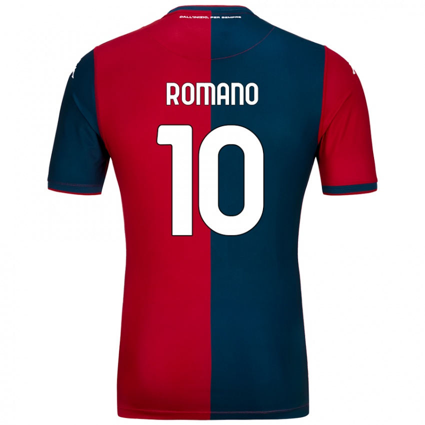 Niño Camiseta Marco Romano #10 Rojo Azul Oscuro 1ª Equipación 2024/25 La Camisa Chile