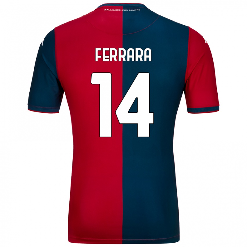 Niño Camiseta Anastasia Ferrara #14 Rojo Azul Oscuro 1ª Equipación 2024/25 La Camisa Chile