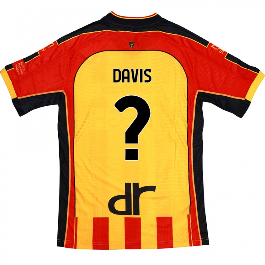 Niño Camiseta Sammi Davis #0 Amarillo Rojo 1ª Equipación 2024/25 La Camisa Chile