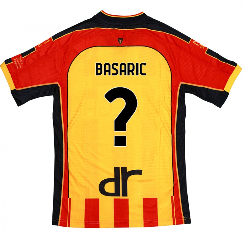 Niño Camiseta Ben Basaric #0 Amarillo Rojo 1ª Equipación 2024/25 La Camisa Chile