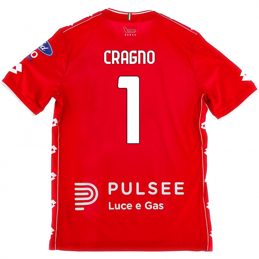 Niño Camiseta Alessio Cragno #1 Rojo Blanco 1ª Equipación 2024/25 La Camisa Chile