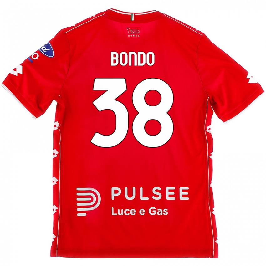 Niño Camiseta Warren Bondo #38 Rojo Blanco 1ª Equipación 2024/25 La Camisa Chile