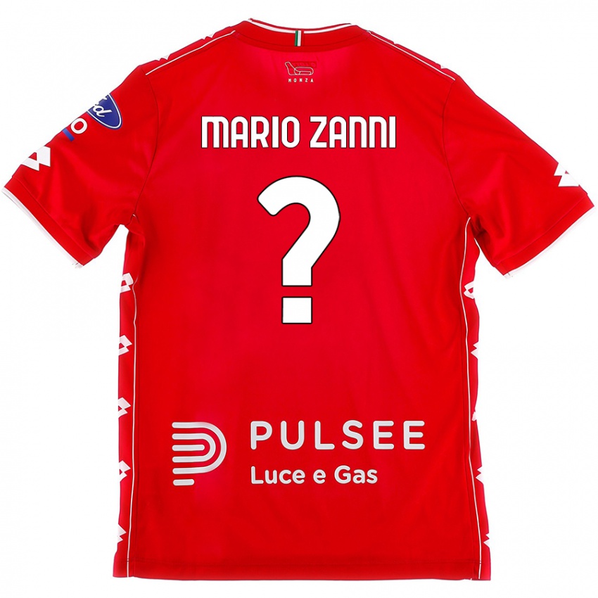 Niño Camiseta Mario Zanni #0 Rojo Blanco 1ª Equipación 2024/25 La Camisa Chile