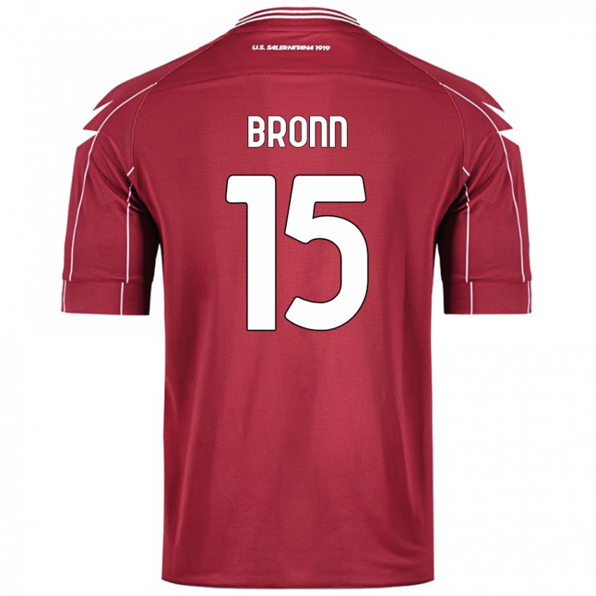 Niño Camiseta Dylan Bronn #15 Borgoña 1ª Equipación 2024/25 La Camisa Chile