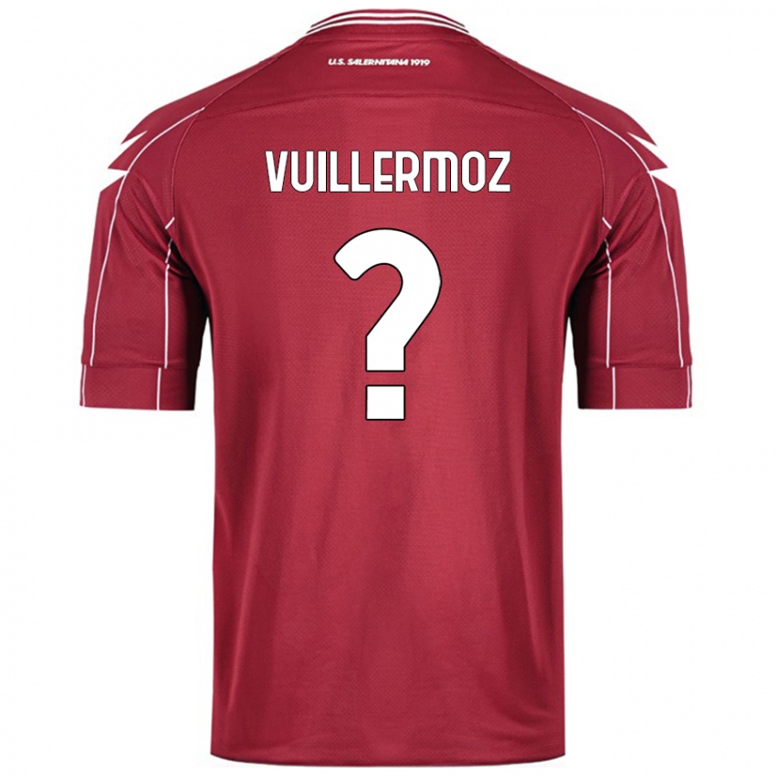 Niño Camiseta Joshua Vuillermoz #0 Borgoña 1ª Equipación 2024/25 La Camisa Chile