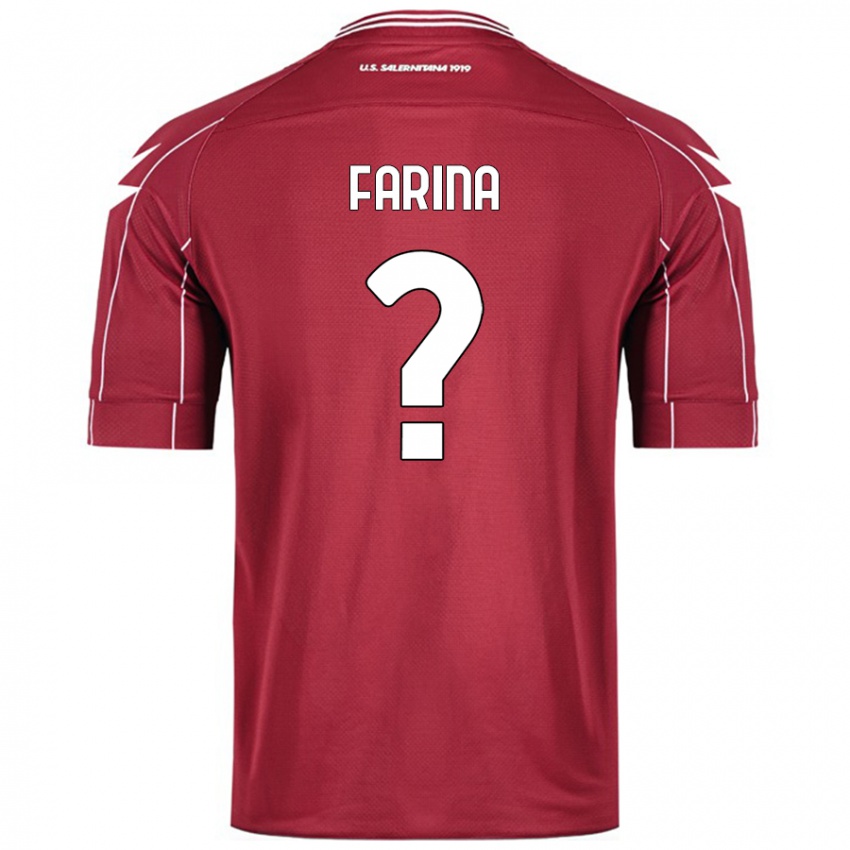 Niño Camiseta Alfredo Farina #0 Borgoña 1ª Equipación 2024/25 La Camisa Chile