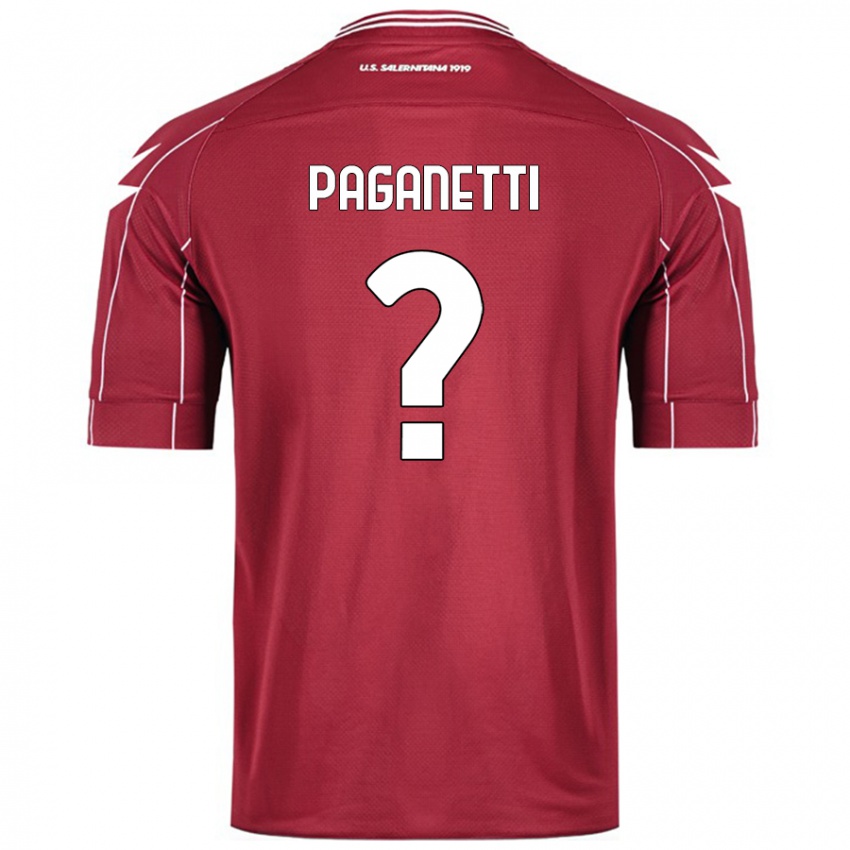 Niño Camiseta Giacomo Paganetti #0 Borgoña 1ª Equipación 2024/25 La Camisa Chile