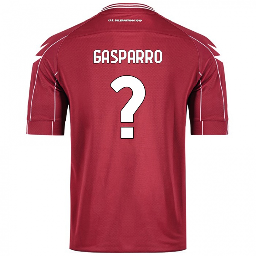 Niño Camiseta Roberto Gasparro #0 Borgoña 1ª Equipación 2024/25 La Camisa Chile