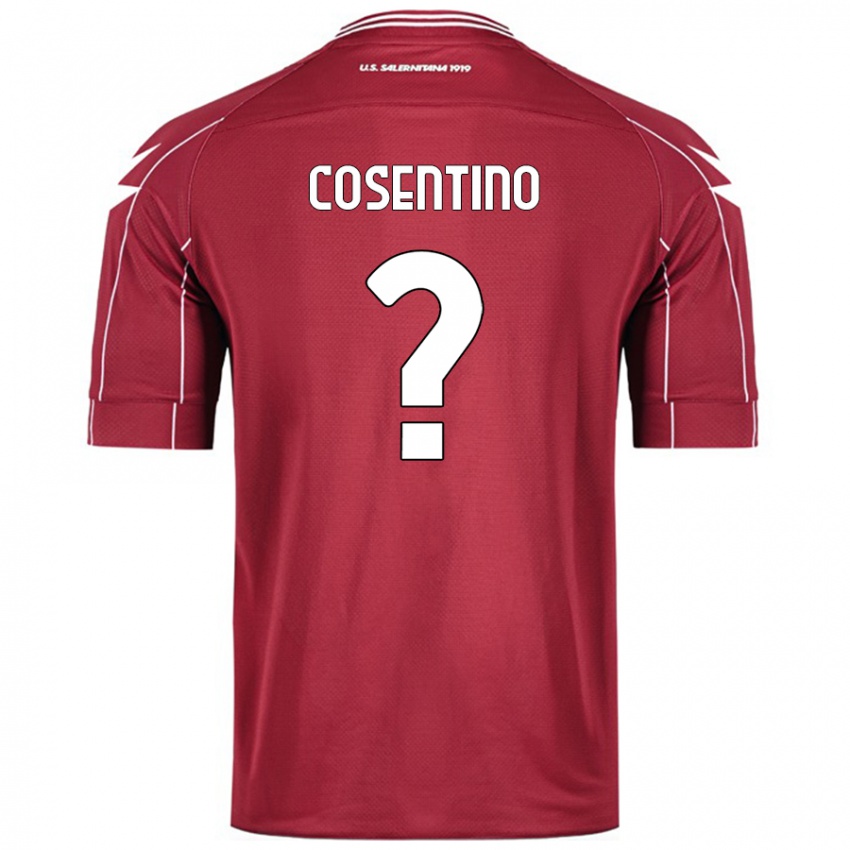 Niño Camiseta Aldo Cosentino #0 Borgoña 1ª Equipación 2024/25 La Camisa Chile