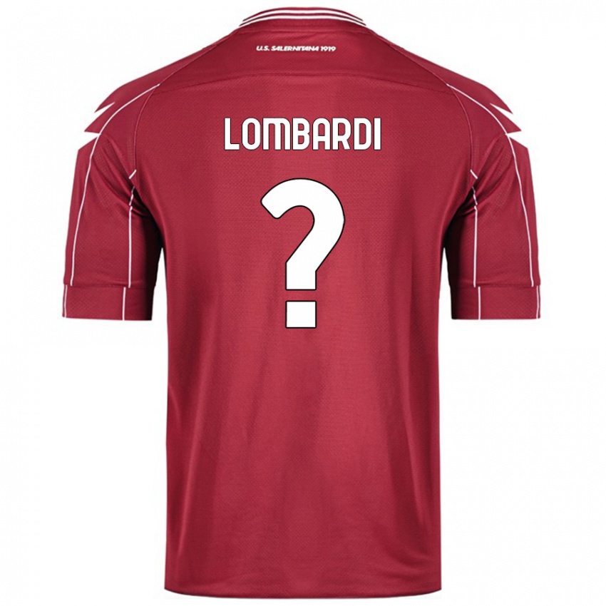 Niño Camiseta Lorenzo Lombardi #0 Borgoña 1ª Equipación 2024/25 La Camisa Chile