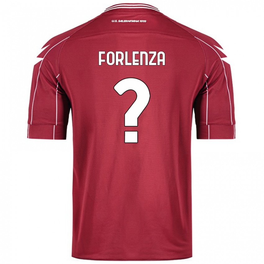 Niño Camiseta Carlo Forlenza #0 Borgoña 1ª Equipación 2024/25 La Camisa Chile