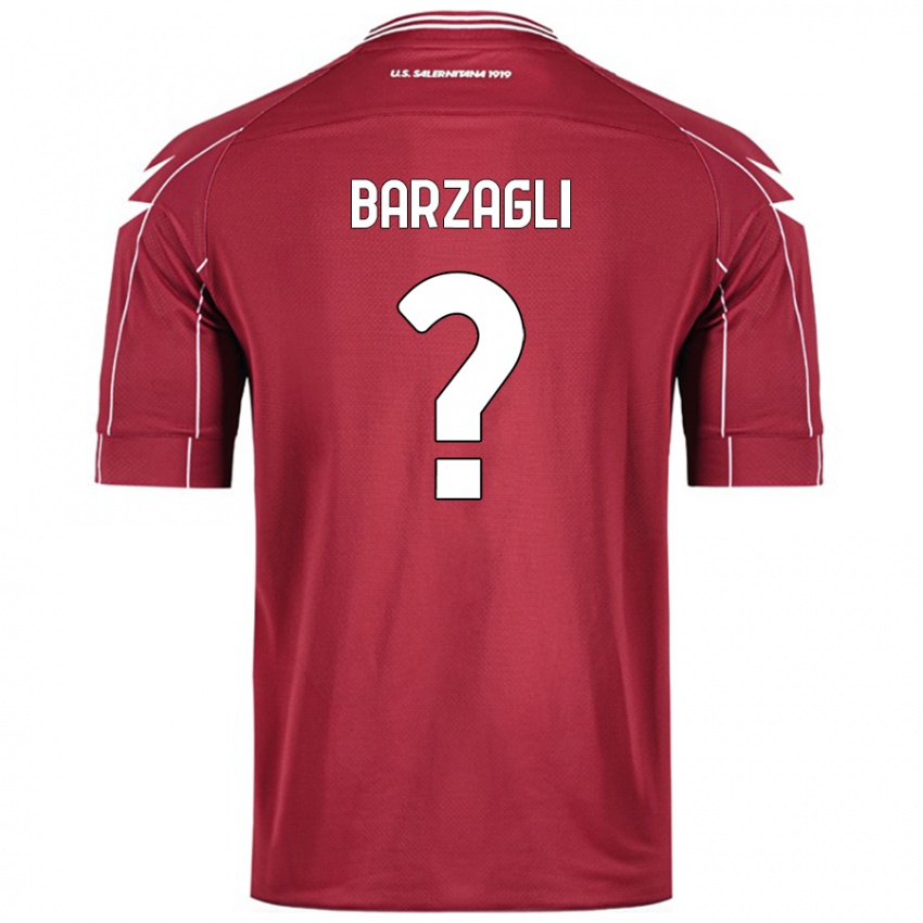 Niño Camiseta Gabriele Barzagli #0 Borgoña 1ª Equipación 2024/25 La Camisa Chile