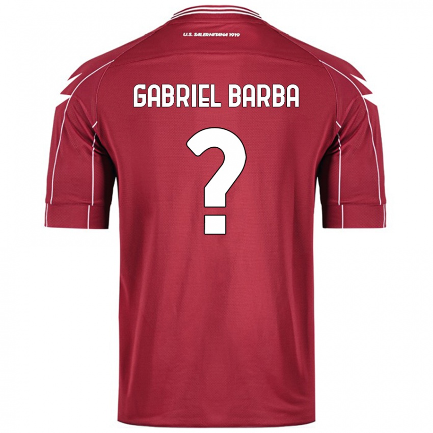 Niño Camiseta Luigi Gabriel Barba #0 Borgoña 1ª Equipación 2024/25 La Camisa Chile