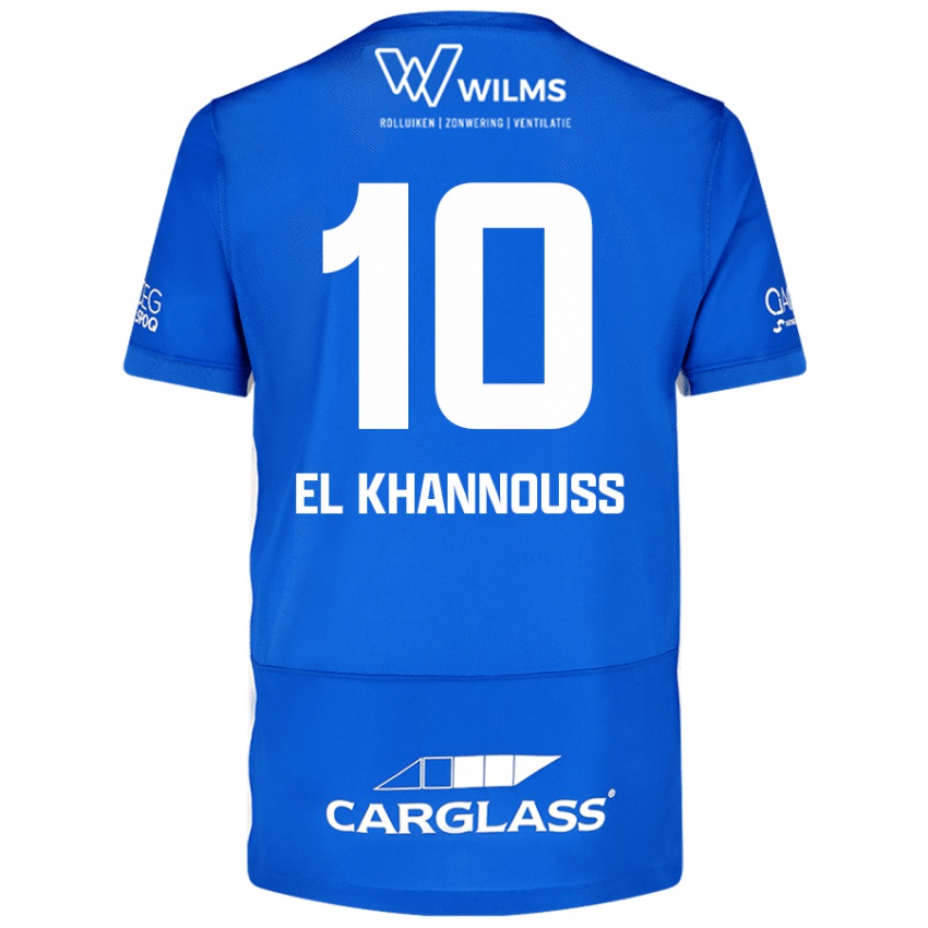 Niño Camiseta Bilal El Khannouss #10 Azul 1ª Equipación 2024/25 La Camisa Chile