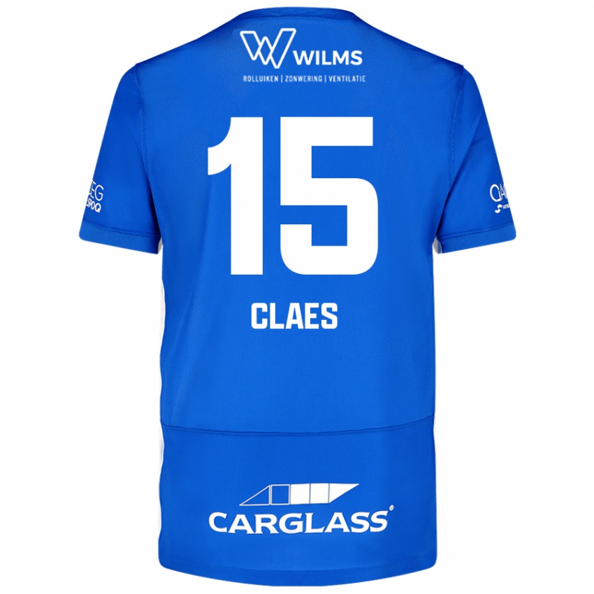 Niño Camiseta Thomas Claes #15 Azul 1ª Equipación 2024/25 La Camisa Chile