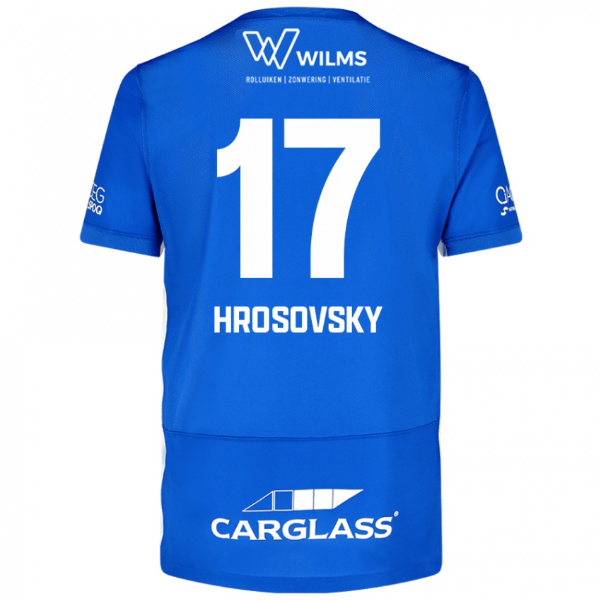 Niño Camiseta Patrik Hrosovsky #17 Azul 1ª Equipación 2024/25 La Camisa Chile