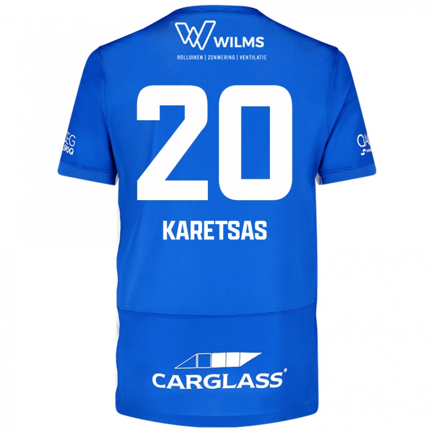 Niño Camiseta Konstantinos Karetsas #20 Azul 1ª Equipación 2024/25 La Camisa Chile