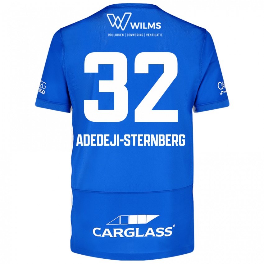 Niño Camiseta Noah Adedeji-Sternberg #32 Azul 1ª Equipación 2024/25 La Camisa Chile