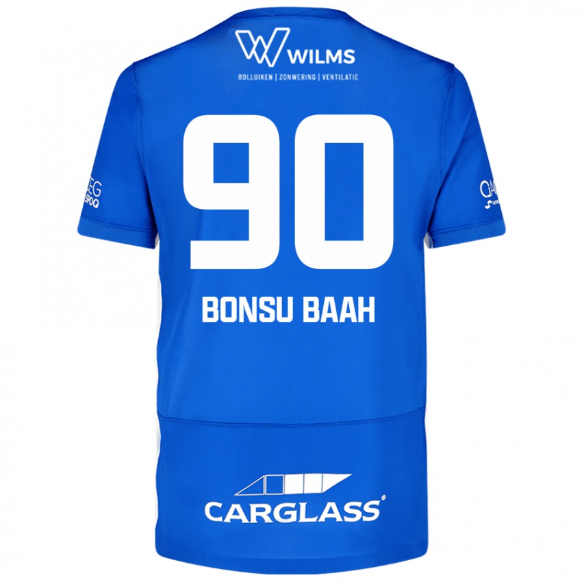 Niño Camiseta Christopher Bonsu Baah #90 Azul 1ª Equipación 2024/25 La Camisa Chile