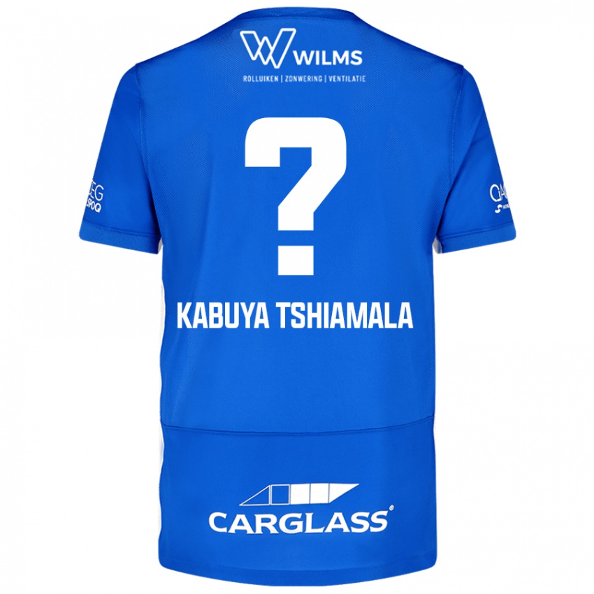 Niño Camiseta Lino Kabuya Tshiamala #0 Azul 1ª Equipación 2024/25 La Camisa Chile