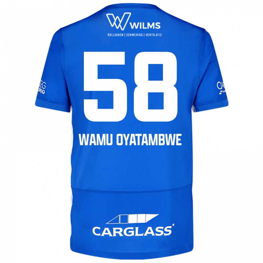 Niño Camiseta Matthias Wamu Oyatambwe #58 Azul 1ª Equipación 2024/25 La Camisa Chile