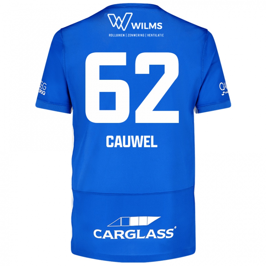 Niño Camiseta Michiel Cauwel #62 Azul 1ª Equipación 2024/25 La Camisa Chile