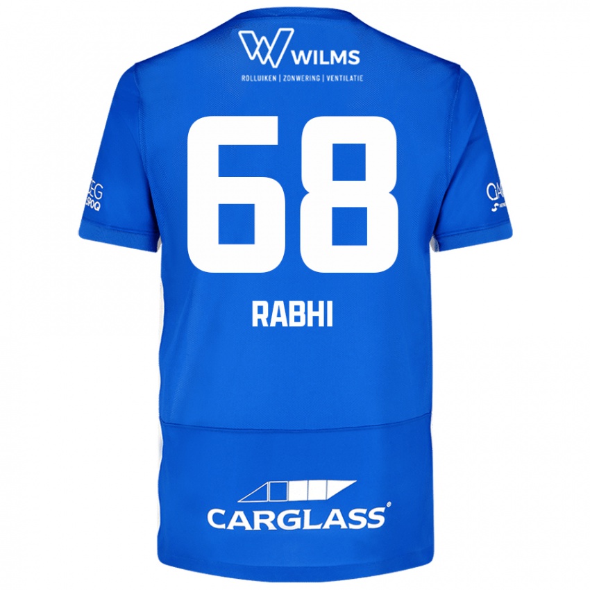 Niño Camiseta Ayman Rabhi #68 Azul 1ª Equipación 2024/25 La Camisa Chile