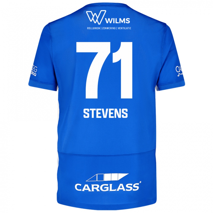 Niño Camiseta Brent Stevens #71 Azul 1ª Equipación 2024/25 La Camisa Chile