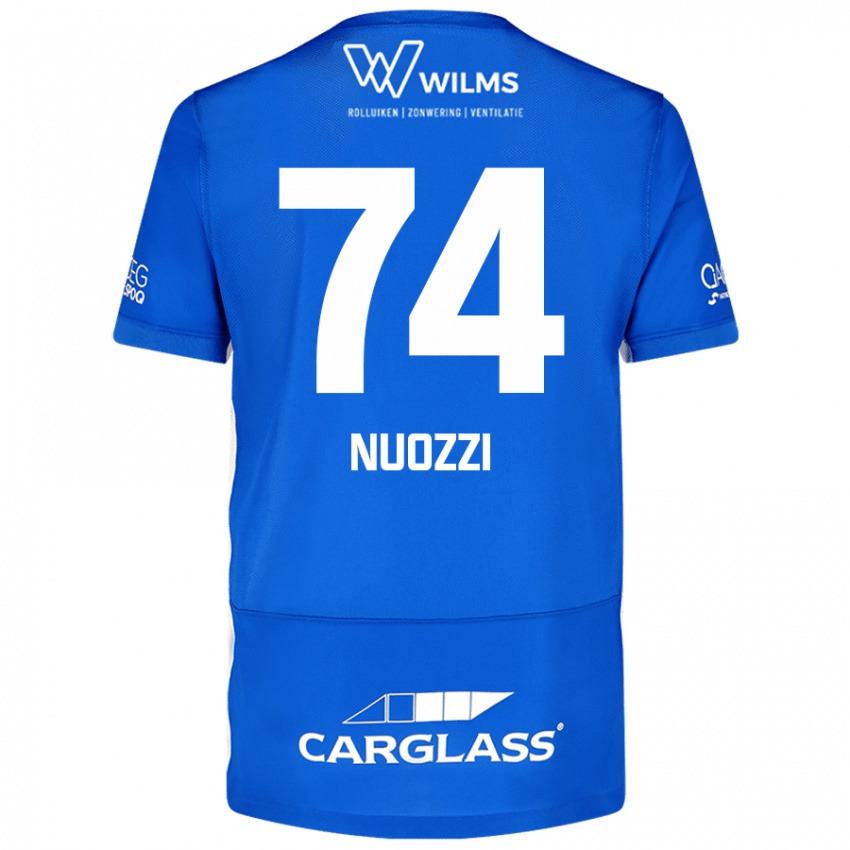 Niño Camiseta Cédric Nuozzi #74 Azul 1ª Equipación 2024/25 La Camisa Chile