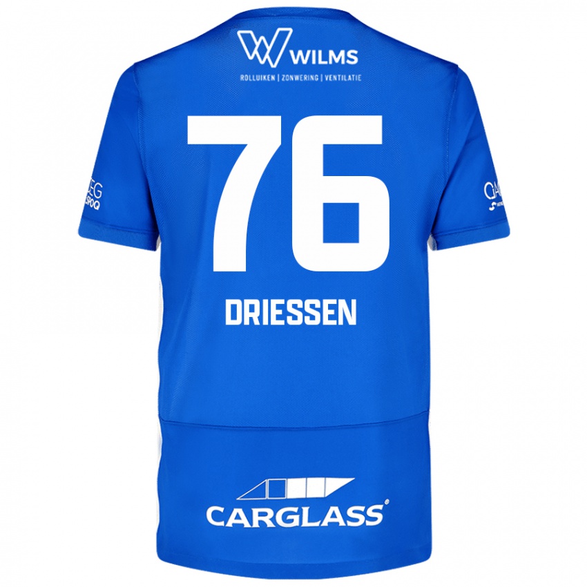 Niño Camiseta Jelle Driessen #76 Azul 1ª Equipación 2024/25 La Camisa Chile