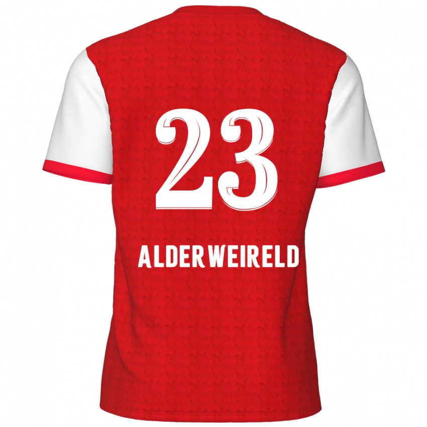 Niño Camiseta Toby Alderweireld #23 Rojo Blanco 1ª Equipación 2024/25 La Camisa Chile