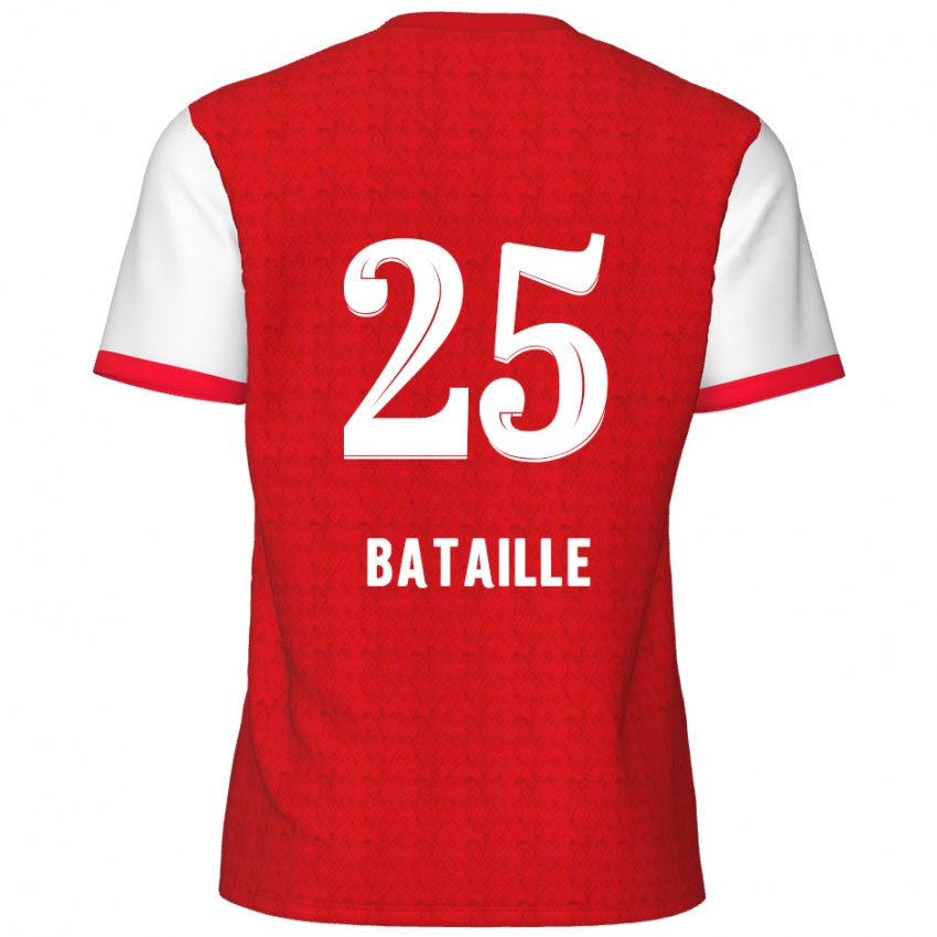 Niño Camiseta Jelle Bataille #25 Rojo Blanco 1ª Equipación 2024/25 La Camisa Chile