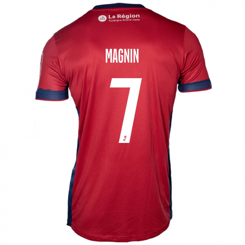 Niño Camiseta Yohann Magnin #7 Borgoña Claro 1ª Equipación 2024/25 La Camisa Chile