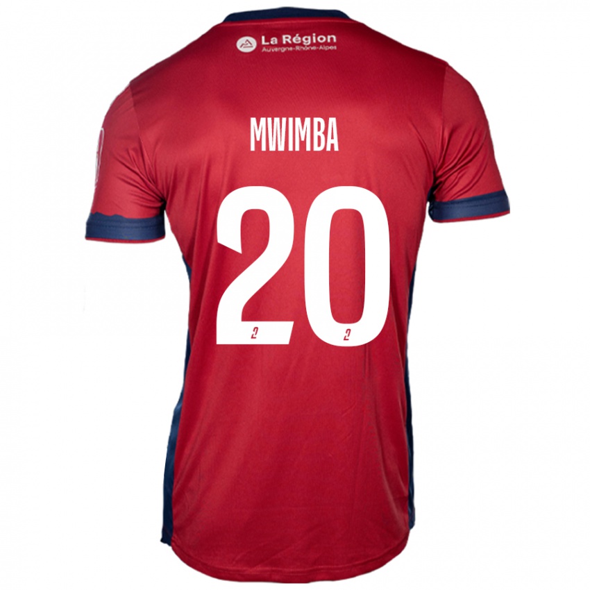 Niño Camiseta Josué Mwimba Isala #20 Borgoña Claro 1ª Equipación 2024/25 La Camisa Chile