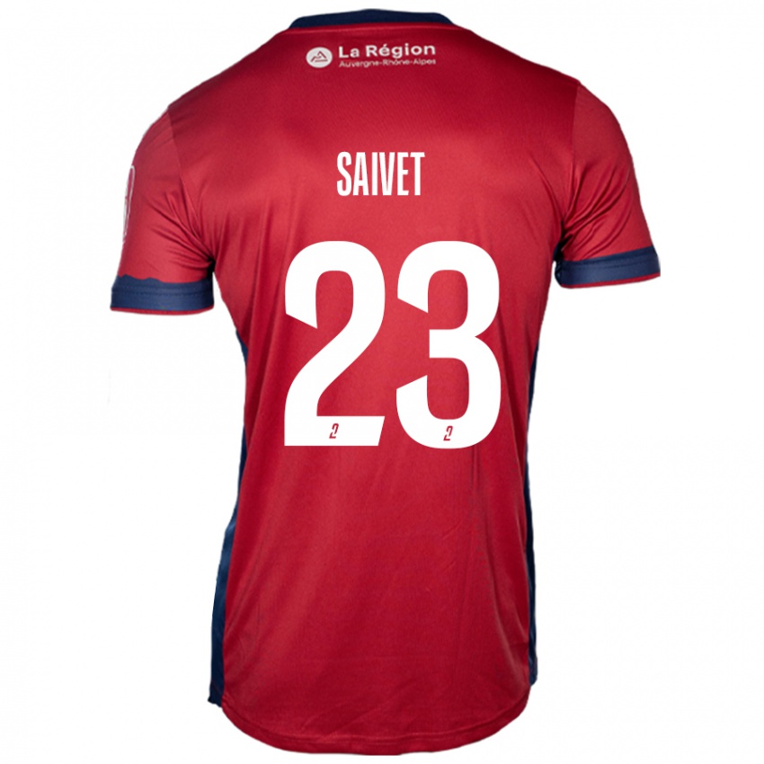 Niño Camiseta Henri Saivet #23 Borgoña Claro 1ª Equipación 2024/25 La Camisa Chile