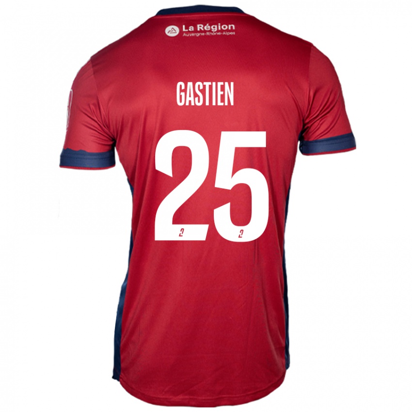 Niño Camiseta Johan Gastien #25 Borgoña Claro 1ª Equipación 2024/25 La Camisa Chile