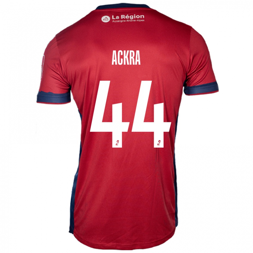 Niño Camiseta Allan Ackra #44 Borgoña Claro 1ª Equipación 2024/25 La Camisa Chile