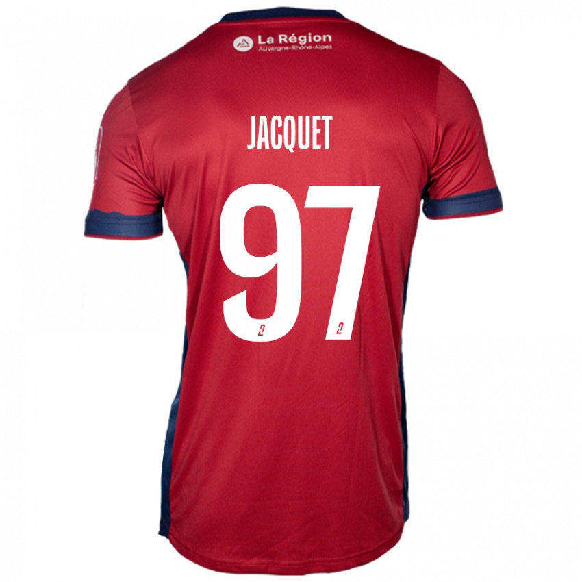 Niño Camiseta Jérémy Jacquet #97 Borgoña Claro 1ª Equipación 2024/25 La Camisa Chile