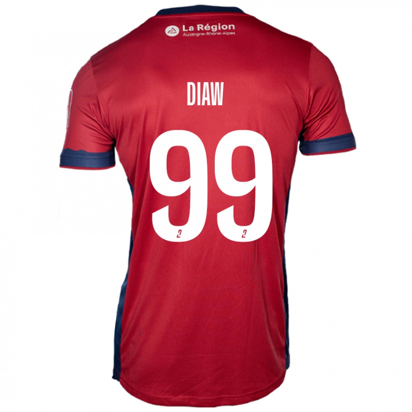 Niño Camiseta Mory Diaw #99 Borgoña Claro 1ª Equipación 2024/25 La Camisa Chile