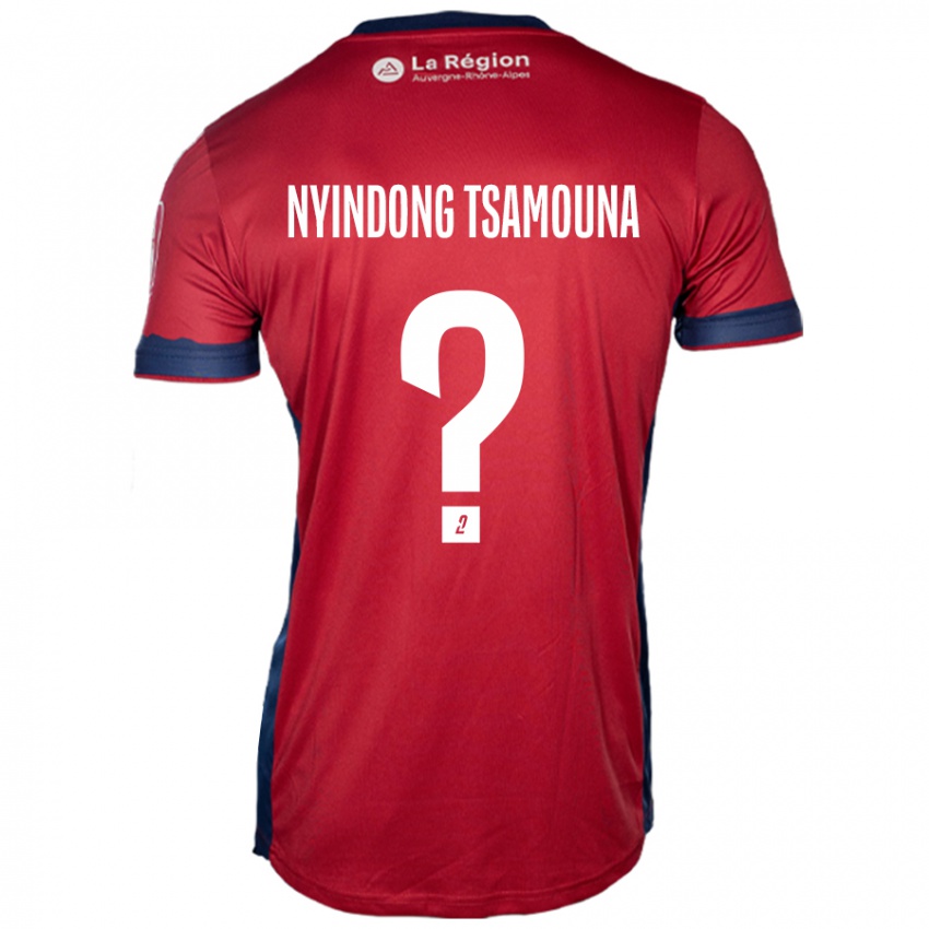 Niño Camiseta Jean Nyindong Tsamouna #0 Borgoña Claro 1ª Equipación 2024/25 La Camisa Chile