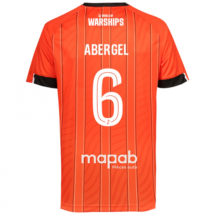 Niño Camiseta Laurent Abergel #6 Naranja 1ª Equipación 2024/25 La Camisa Chile