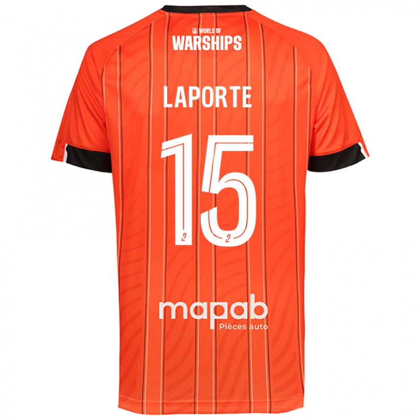 Niño Camiseta Julien Laporte #15 Naranja 1ª Equipación 2024/25 La Camisa Chile