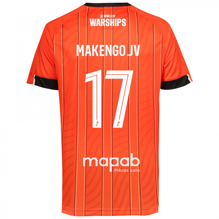 Niño Camiseta Jean-Victor Makengo #17 Naranja 1ª Equipación 2024/25 La Camisa Chile