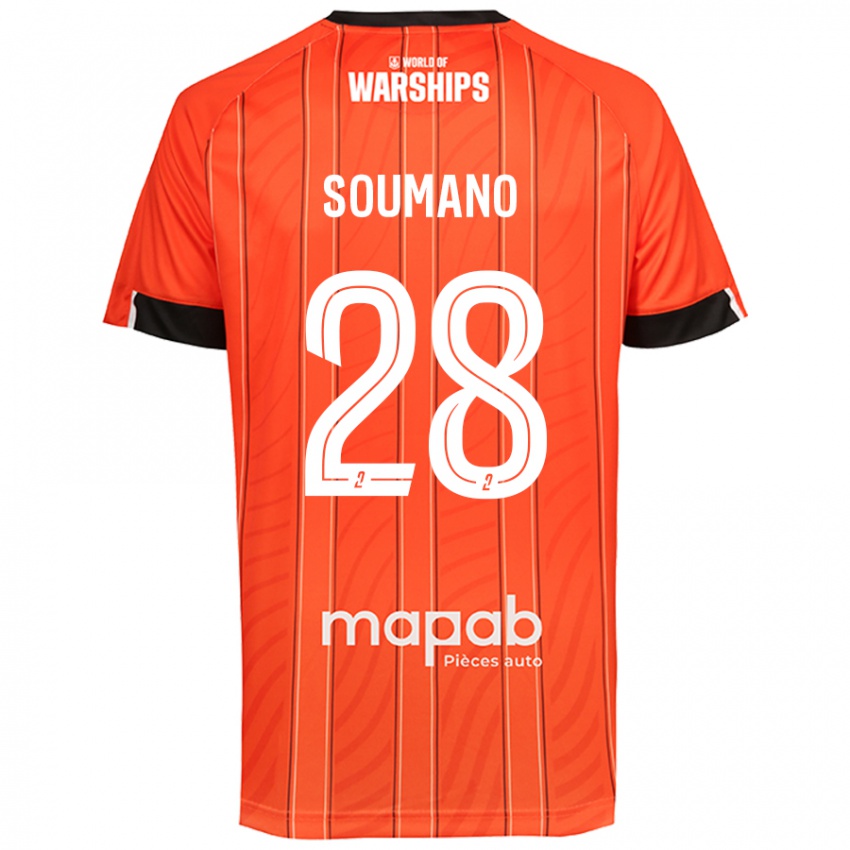 Niño Camiseta Sambou Soumano #28 Naranja 1ª Equipación 2024/25 La Camisa Chile