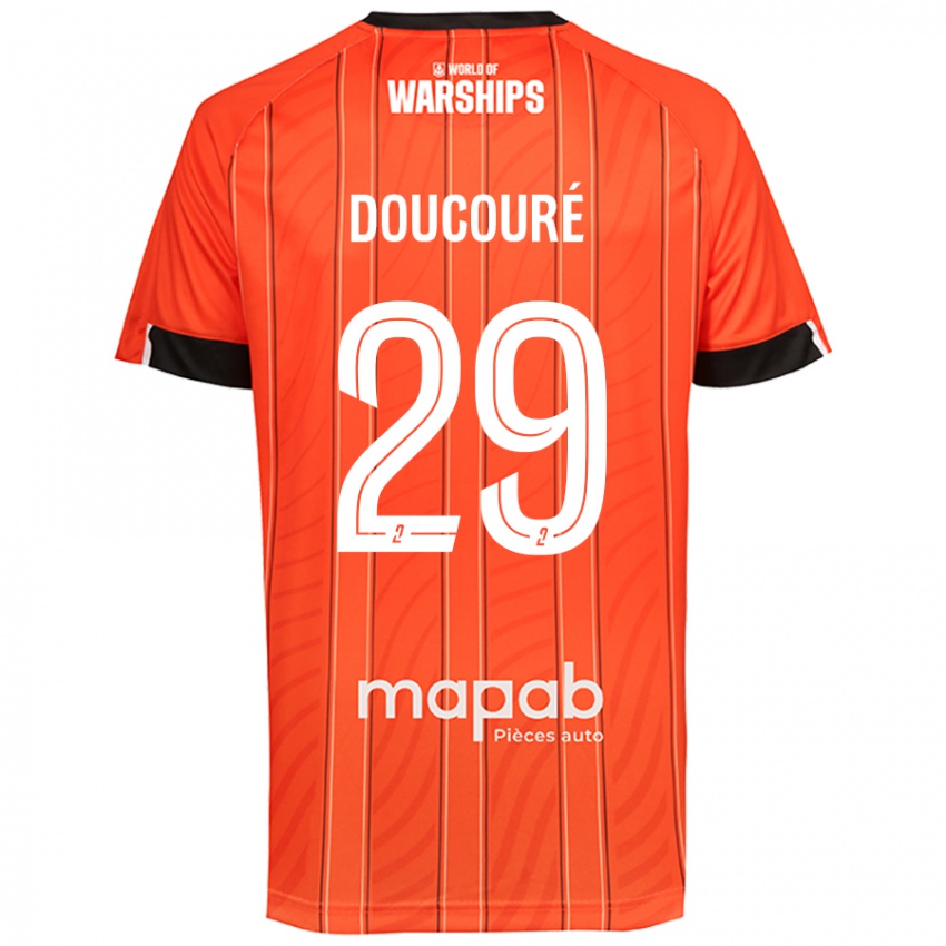 Niño Camiseta Siriné Doucouré #29 Naranja 1ª Equipación 2024/25 La Camisa Chile